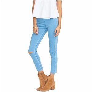 Show Me Your Mumu SMYM Soho Skinnies Pull On Skinny Jeans Destroyed Womens Small